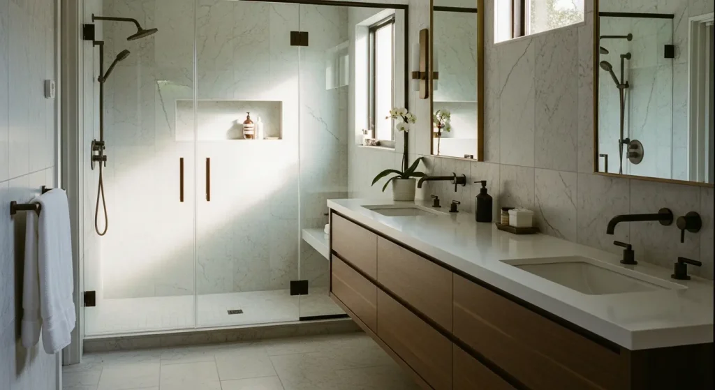 Luxury bathroom renovation in South Florida home