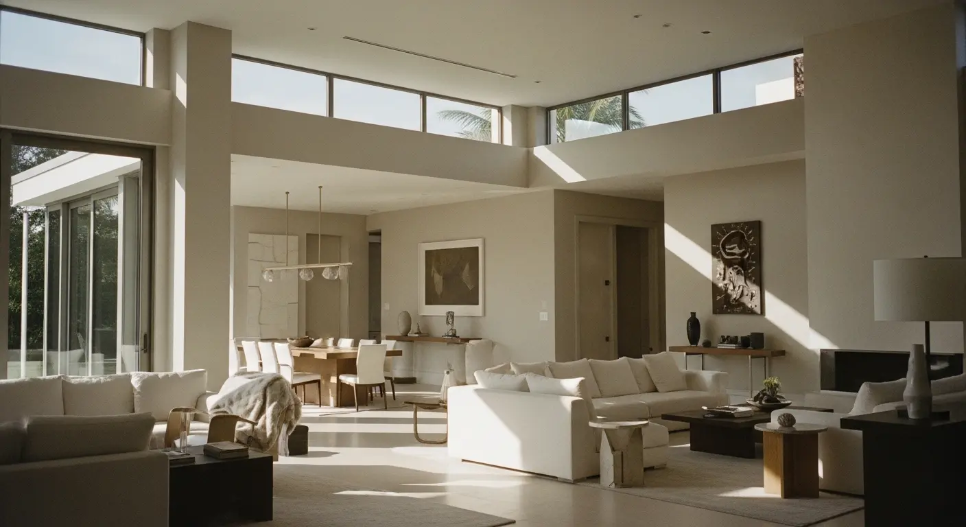 Before and after home remodel showing enhanced living space and finishes in Hollywood FL