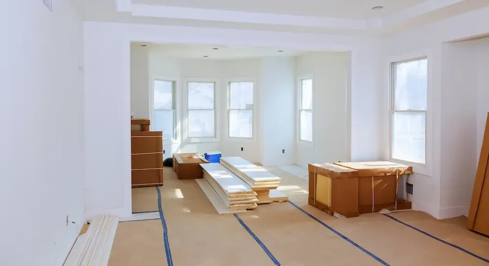 Interior design upgrade featuring modern finishes and lighting in full home renovation Hollywood Florida