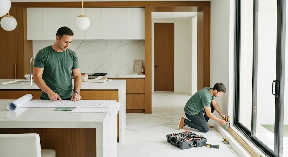 Comprehensive bathroom and interior renovation as part of full home remodeling in South Florida