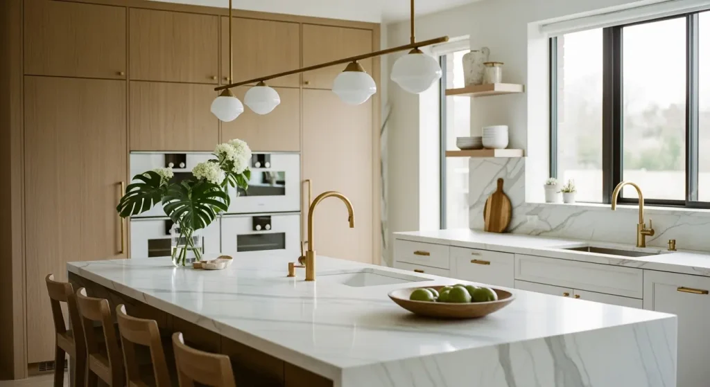 Modern kitchen remodeling with custom cabinets in Hollywood FL