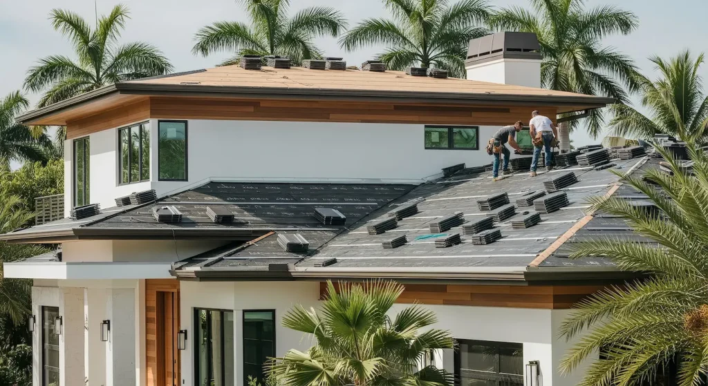 Residential roofing installation and repair services in Hollywood FL